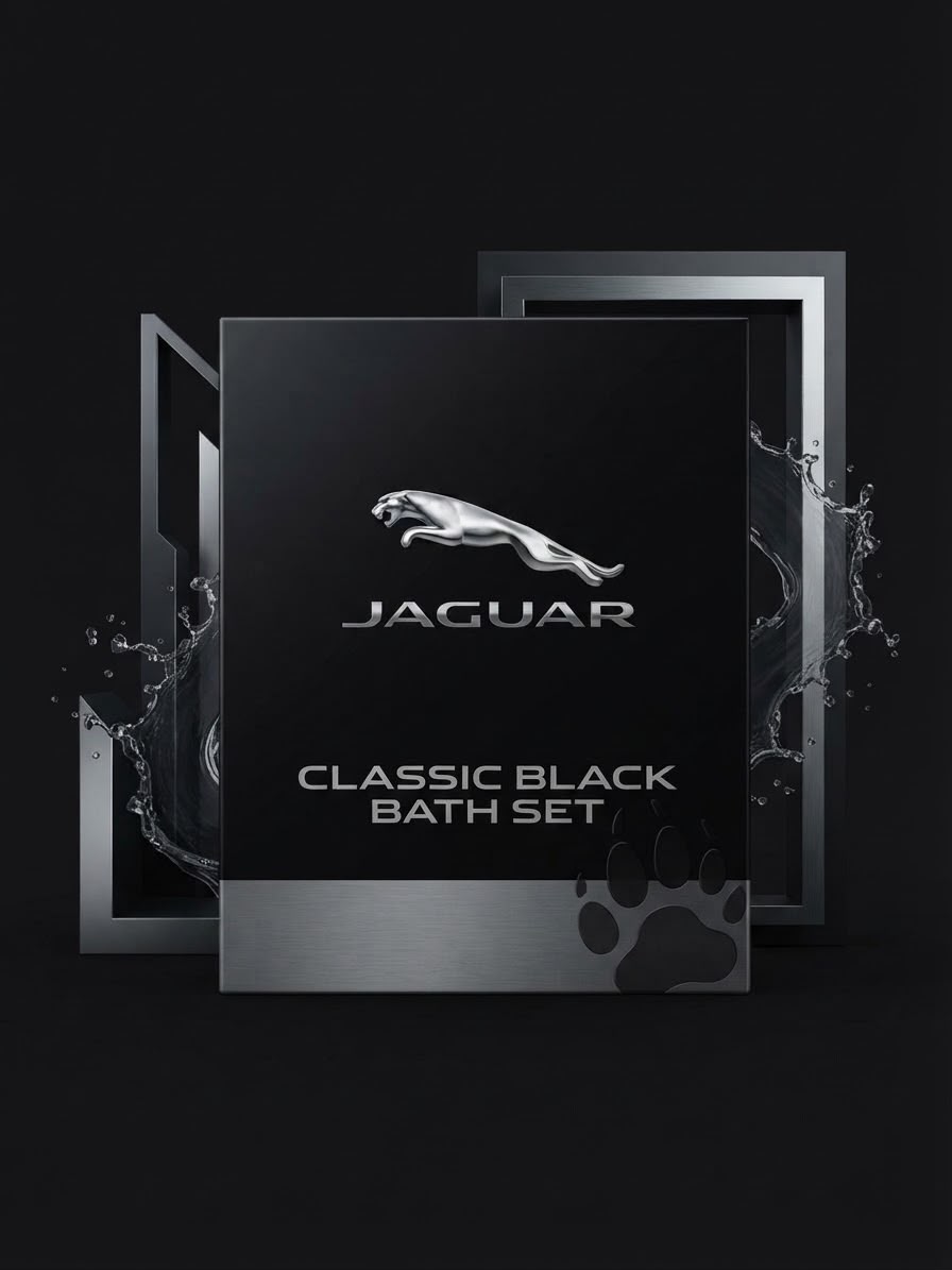 Jaguar Classic Black Bath Set